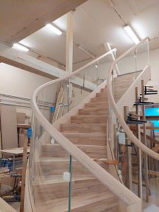 Stairs and railing