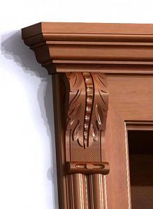 Vizualizace vyřezávaného detailu interiérových dveří
